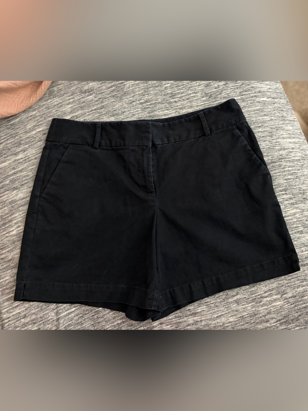 LOFT Black Tailored Bermuda Shorts